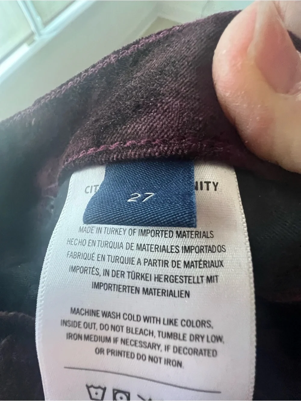 Citizens Of Humanity luxurious velvet